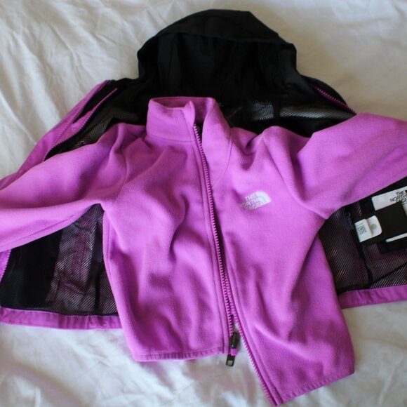 The North Face DryVent Infant Baby Girl Lined Windbreaker Jacket Fleece Size 2T - Picture 9 of 15